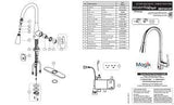 Belanger Essential Series NEX76CCP Kitchen Faucet, 2.2 gpm, Brass, Chrome Plated