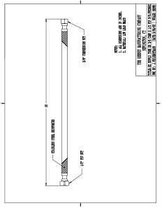 Plumb Pak EZ Series PP23802 Sink Supply Tube, 16 in L, 3/8 in Inlet, Compression Inlet, 1/2 in Outlet, FIP Outlet