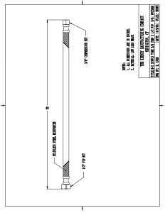 Plumb Pak EZ Series PP23808 Sink Supply Tube, 3/8 in Inlet, Compression Inlet, 1/2 in Outlet, FIP Outlet, 30 in L