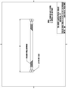Plumb Pak EZ Series PP23816LF Sink Supply Tube, 1/2 in Inlet, FIP Inlet, 1/2 in Outlet, FIP Outlet, 12 in L