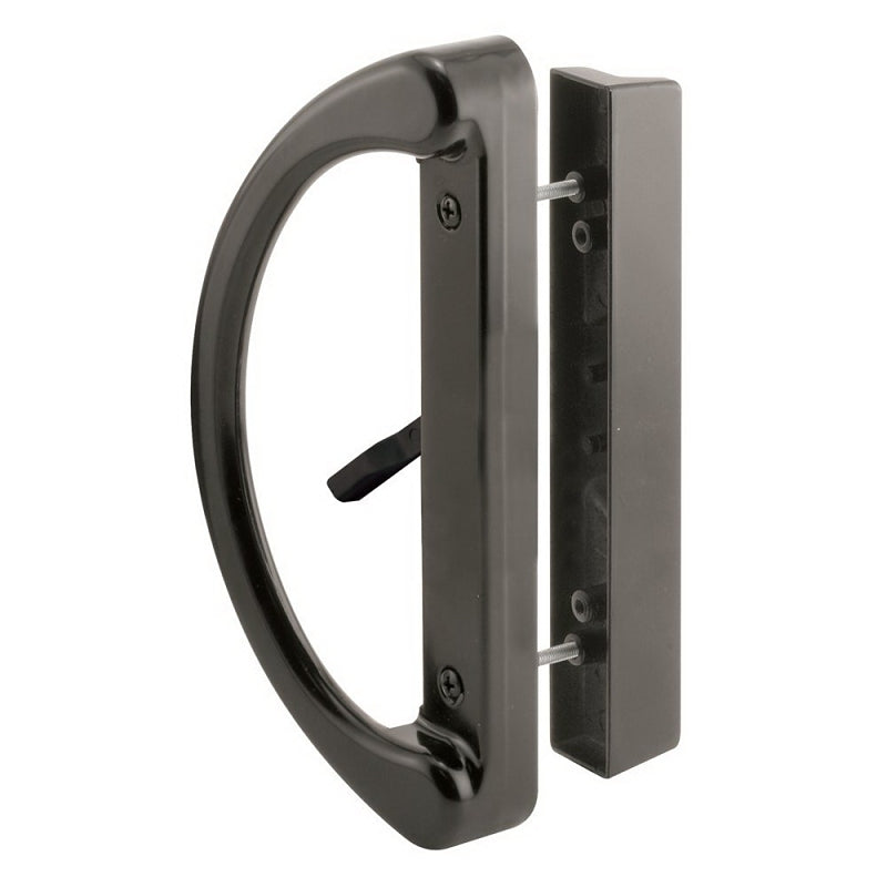 Prime-Line C 1224 Door Pull, 3-1/2 in W, 1-7/8 in D, Aluminum, Painted