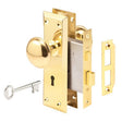Defender Security E 2293 Mortise Interior Lockset, Polished Brass, Steel
