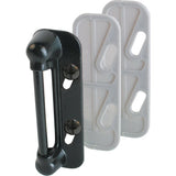 Prime-Line K 5004 Strike Plate, Black, Aluminum