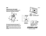 Prime-Line B 691 Adjustable Roller Assembly, 1 in Dia Roller, 1/4 in W Roller, Polyethylene Roller, Concave Roller