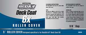 Rust-Oleum 318224 Deck Coat Roller Cover, 3/8 in Thick Nap, 9 in L