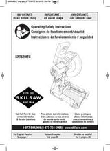 Skilsaw SPT62MTC-22 Dry-Cut Saw, 120 V, 15 A, 12 in Dia Blade, 4-1/2 in Cutting Capacity, 1500 rpm Speed