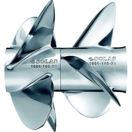 Solas 165114418 Dual Propeller For Mercruiser Bravo Three, Stainless Steel, Rear
