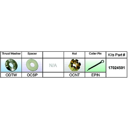 Solas 17024501 Fixed Hub Prop Hardware Kit - BRP, Type D