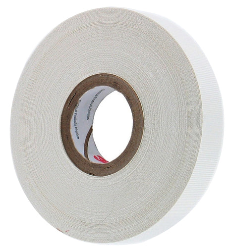 Scotch 27 Electrical Tape, 66 ft L, 1/2 in W, Cloth Backing, White