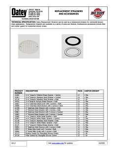 Oatey 42358 Screw-Tite Strainer, Stainless Steel, For: 4 in Snap in Drains and 2 in or 3 in General-Purpose Drains