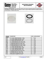 Oatey 42358 Screw-Tite Strainer, Stainless Steel, For: 4 in Snap in Drains and 2 in or 3 in General-Purpose Drains