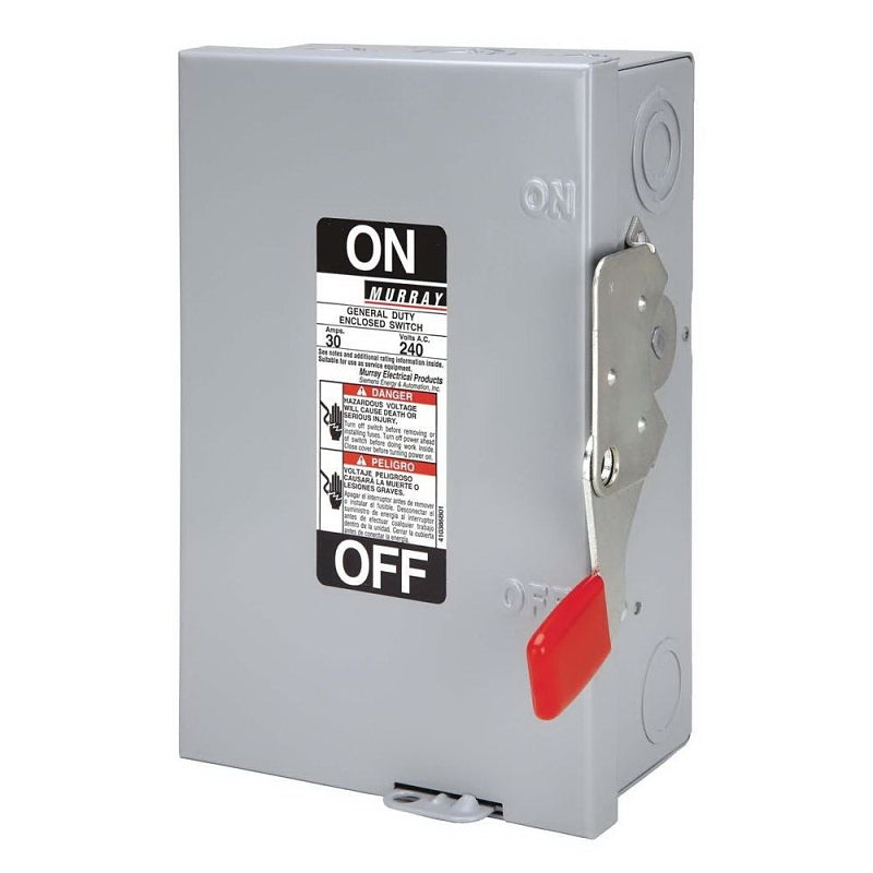 Siemens GF221NRA Safety Switch, 240 V, 2-Pole, 30 A