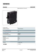 Siemens Q115DF Circuit Breaker, AFCI, GFCI, 15 A, 1 -Pole, 120 V, Instantaneous, Non-Interchangeable Trip, Black