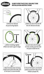 Slime 30045 Bike Tube, 26 x 2-1/8 in Dimensions, Self-Sealing