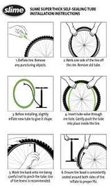 Slime 30045 Bike Tube, 26 x 2-1/8 in Dimensions, Self-Sealing