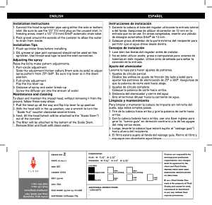 Orbit 55200 Sprinkler Head, 1/2 in Connection, 3 in H Pop-Up, PVC
