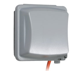 TayMac MM2410G Cover, 5-3/4 in L, 5-1/2 in W, 2-Gang, Polycarbonate, Gray