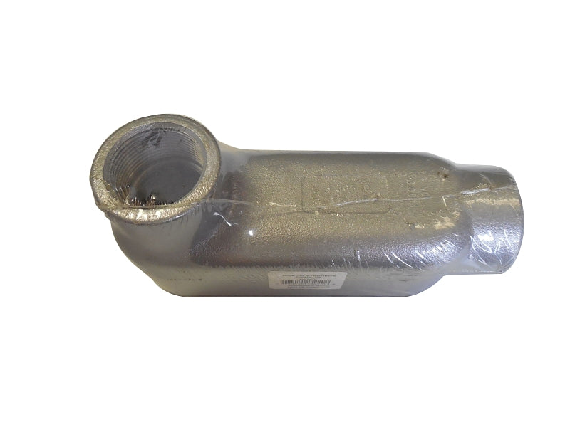 BWF 603-CGV Conduit Body, 1-1/4 in Hub, Threaded, Aluminum, Gray