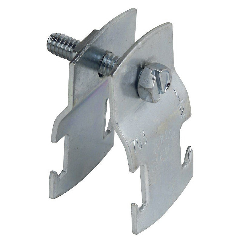 SuperStrut 700 Series Z703 1 1/4EG-10 Pipe Clamp, Steel, Electro-Galvanized, Silver