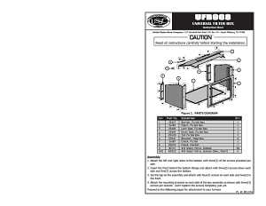 US Stove UFB908 Filter Box, Galvanized Steel