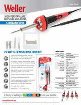 Weller WLIRK3012A Soldering Iron Kit with LED Halo Ring, 120 V, 30 W, Conical Tip, Ergonomic, Pencil Grip Handle