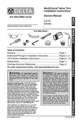 Delta 144996C Tub and Shower Faucet IPS, IPS, 2 gpm, Chrome