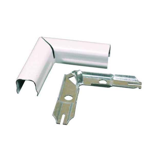 Wiremold BWH6 Raceway Elbow, Flat, Metal, White