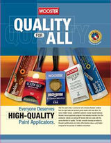 Wooster Jumbo-Koter Super Doo-Z RR113-4 1/2 Frame and Cover, 3/8 in Nap, Fabric Cover, Sher-Grip Handle