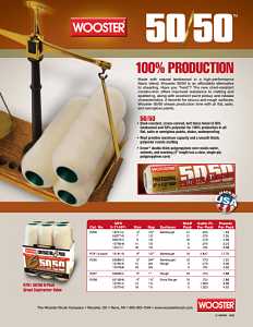 Wooster R295-9 Roller Cover, 1/2 in Thick Nap, 9 in L, Lambs Wool/Polyester Cover, Creamy