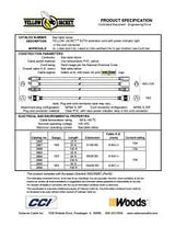 CCI 2888 Extension Cord, 14 AWG Cable, 100 ft L, 13 A, 125 V, Yellow