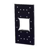 Architectural Mailboxes Black Steel Mailbox Mounting Board .060 Ga. 12.875 in. L