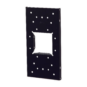 Architectural Mailboxes Black Steel Mailbox Mounting Board .060 Ga. 12.875 in. L