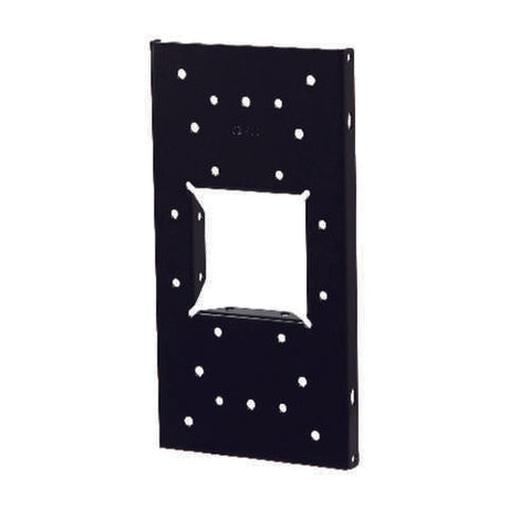 Architectural Mailboxes Black Steel Mailbox Mounting Board .060 Ga. 12.875 in. L
