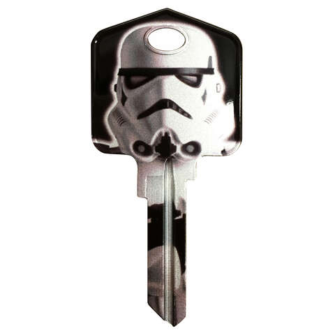HILLMAN Star Wars Stormtrooper House/Padlock Universal Key Blank KW1/10 Single, Pack of 5