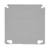 Cantex EZ Box New and Old Work Square PVC 2 gang Ring Cover Gray