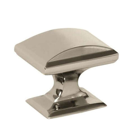 Amerock Candler Square Cabinet Knob 1 in. Polished Nickel 1 pk