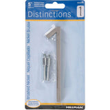 HILLMAN Distinctions 5 in. Silver Steel Screw-On Number 1 1 pc, Pack of 3