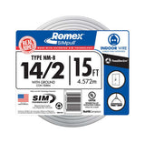 Southwire SimPull 15 ft. 14/2 Solid Romex Type NM-B WG Non-Metallic Wire