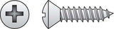 HILLMAN No. 8 X 1/2 in. L Phillips Oval Head Sheet Metal Screws 100 pk