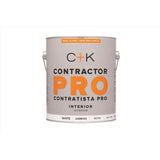 C+K Contractor Pro Semi-Gloss White Water-Based Paint Interior 1 gal, Pack of 4