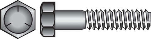 HILLMAN 5/8 in. D X 1-1/2 in. L Heat Treated Zinc Steel Hex Head Cap Screw 25 pk