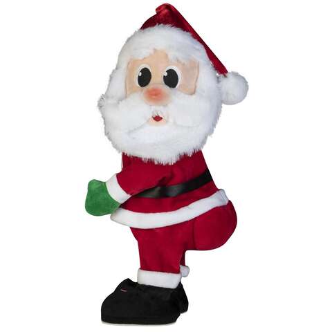 Gemmy Multicolored Cheek to Cheek Twerking Santa Animated Decor 14.96 in., Pack of 6