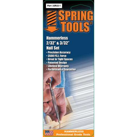 Spring Tools 2/32 & 3/32 in. Double Ended Nail Set 1 pc