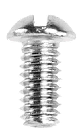 Danco No. 10-28 X 3/8 in. L Slotted Round Head Chrome-Plated Brass Bibb Screw 1 pk, Pack of 5
