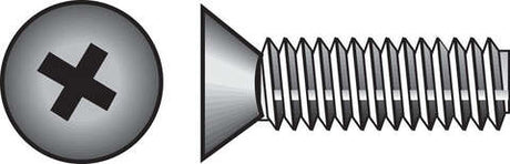 HILLMAN No. 10-24 X 1 in. L Phillips Flat Head Zinc-Plated Steel Machine Screws 100 pk
