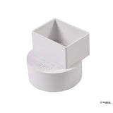 NDS Schedule 35 2 in. Hub each X 3 in. D Female PVC Flush Downspout Adapter 1 pk