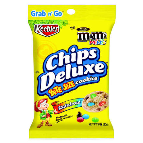 Keebler Chocolate Chip and M&M Cookies 3 oz Bagged, Pack of 6