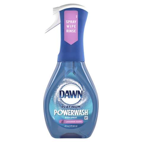 Dawn Platinum Powerwash Lavender Scent Liquid Dish Spray 16 oz 1 pk, Pack of 6