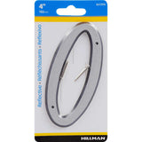 HILLMAN 4 in. Reflective Silver Plastic Nail-On Number 0 1 pc, Pack of 3