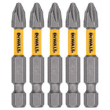 DeWalt Max Fit Phillips #2 X 2 in. L Screwdriver Bit Set Steel 5 pk